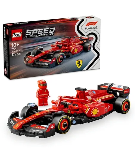 LEGO - 1/25 - FERRARI - LEGO SPEED CHAMPION - F1 SF-24 TEAM SCUDERIA FERRARI SEASON 2024 - 275 PCS - RED BLACK