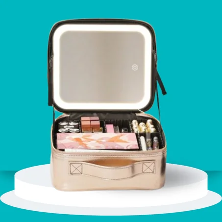حقيبة مكياج ذكية مزودة بإضاءة LED