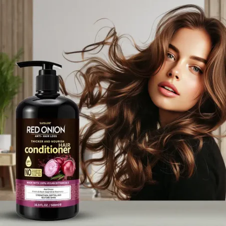 Shampoing à l'oignon pour les cheveux