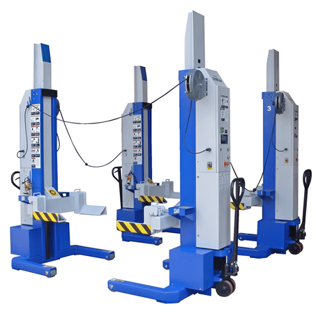 Ideal Msc-13k-B-452 Mobile Column Lift, Four Column Set, 52,000 Lbs.
