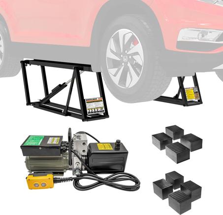 QuickJack 7000TL Portable Car Lift, 7,000 lb Capacity, Compact Alternative to a 2-Post Car Lift for Home Garage, Shop, Mechanic Use, 110V Power Unit Included