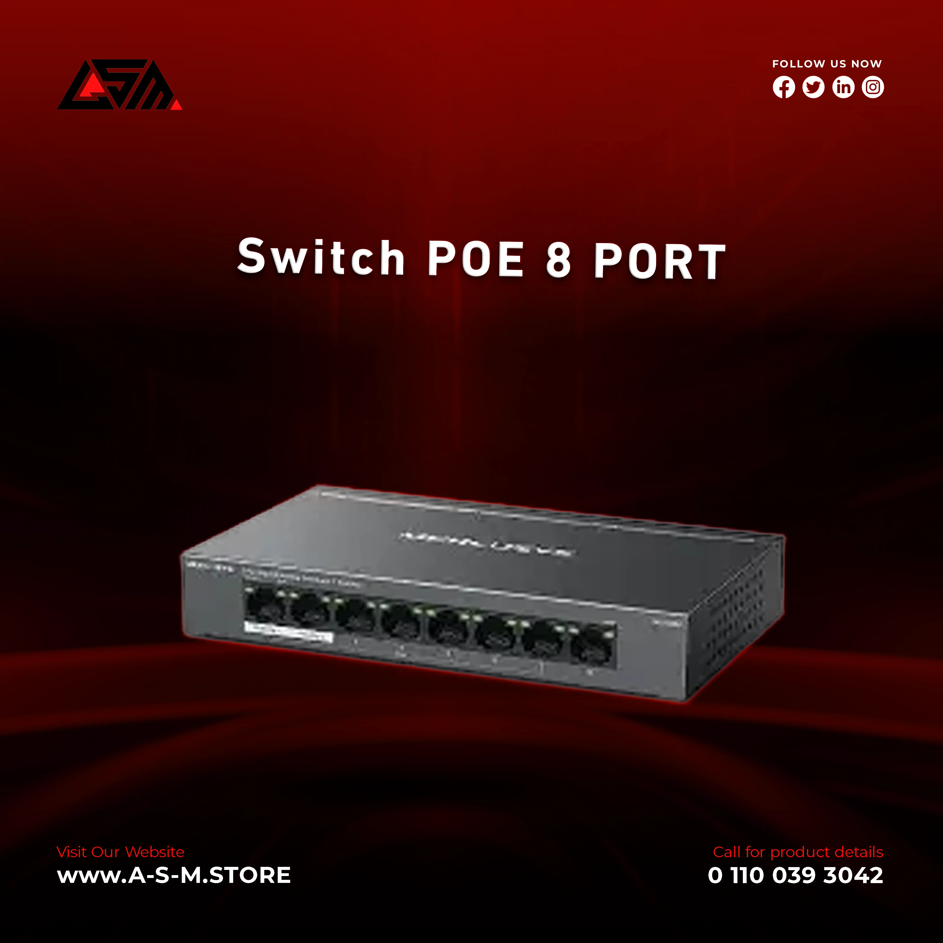 Switch POE 8 PORT