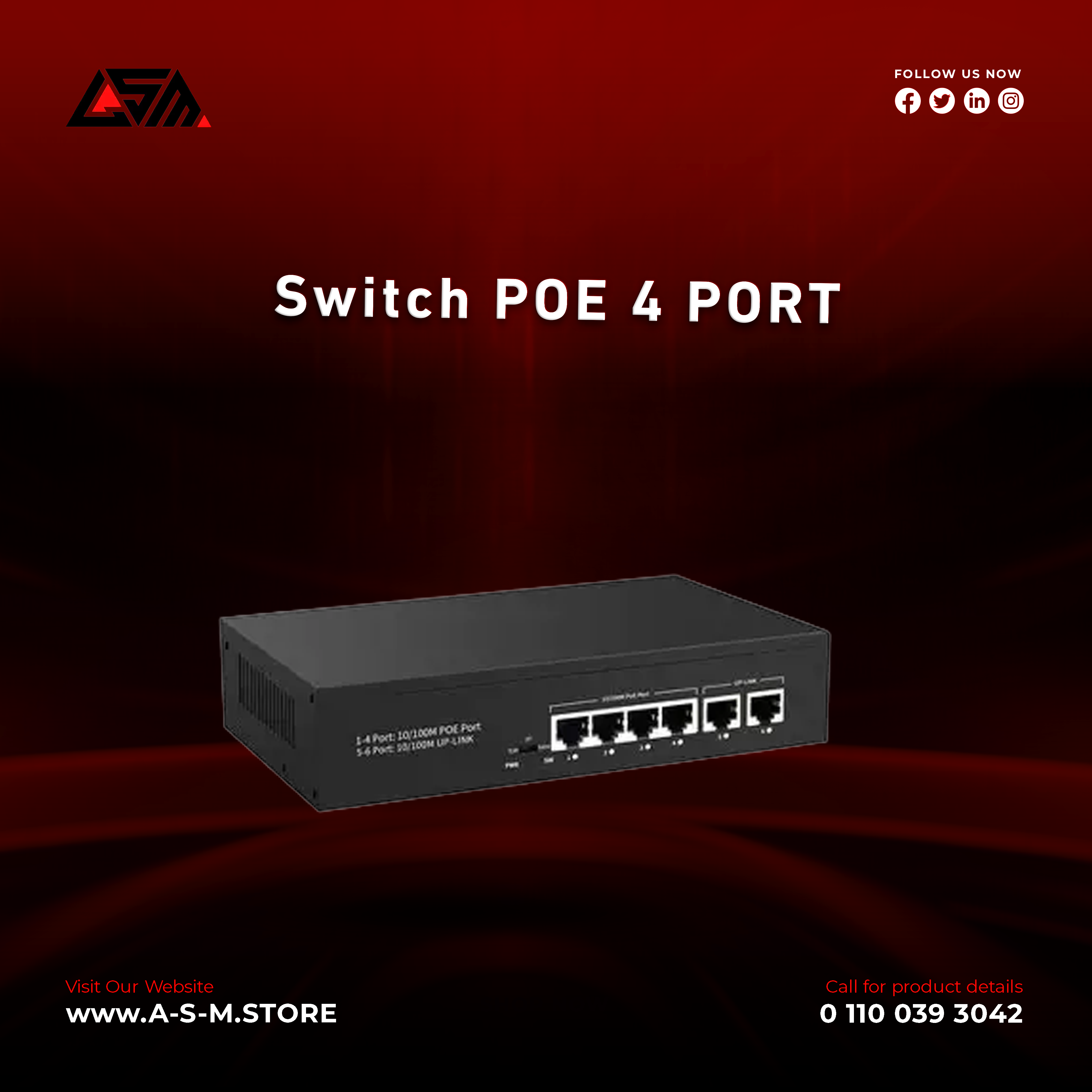 Switch POE 4 PORT