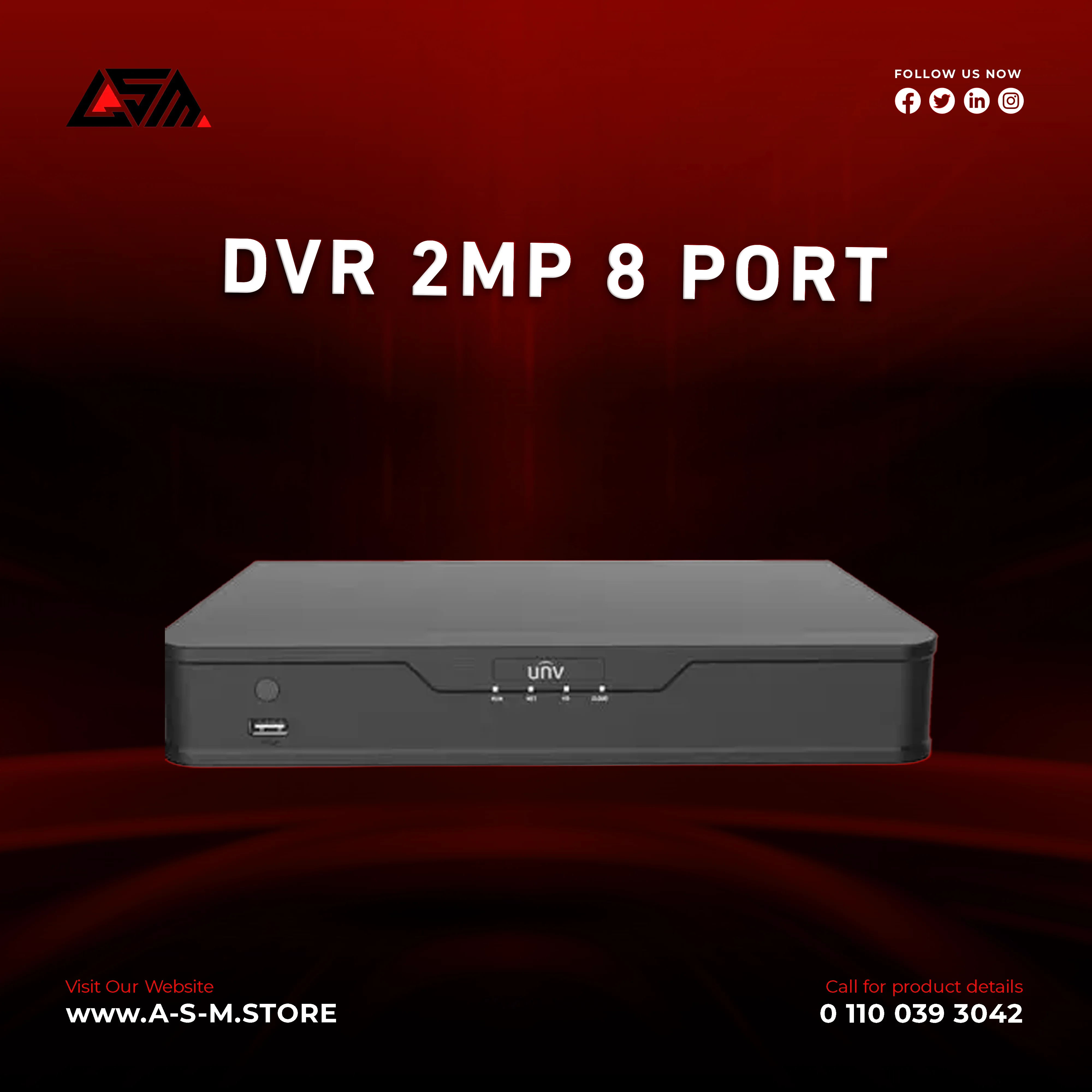 DVR 2MP 8 PORT
