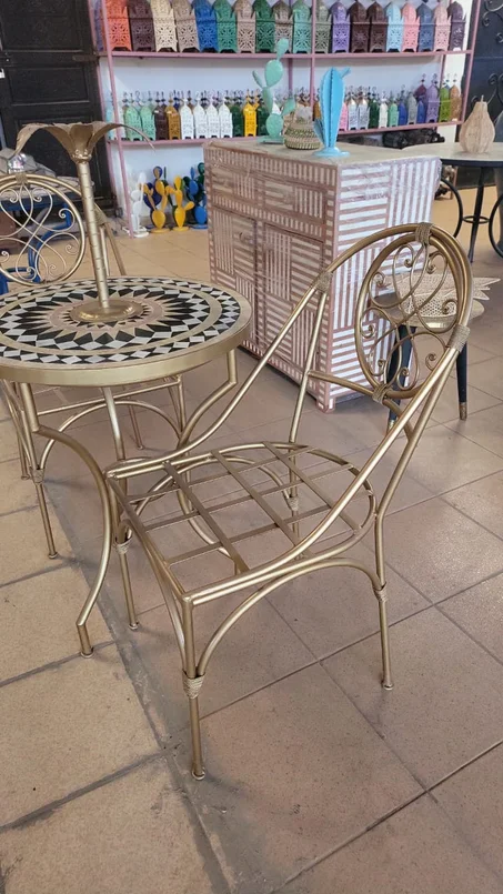 chaise fer forge