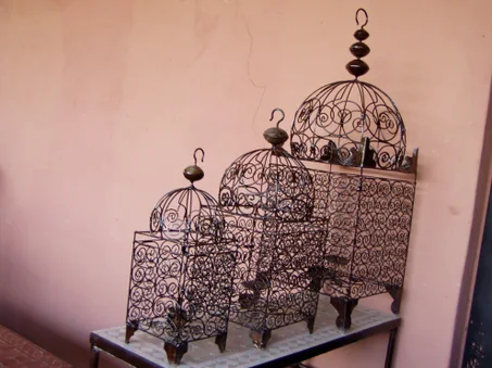 lanterne cage en fer forger