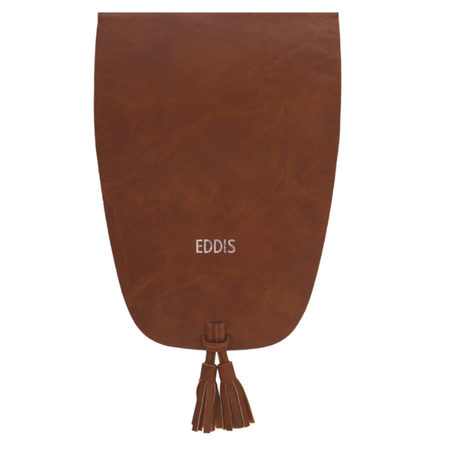 رفرف بني مصنوع من الجلد