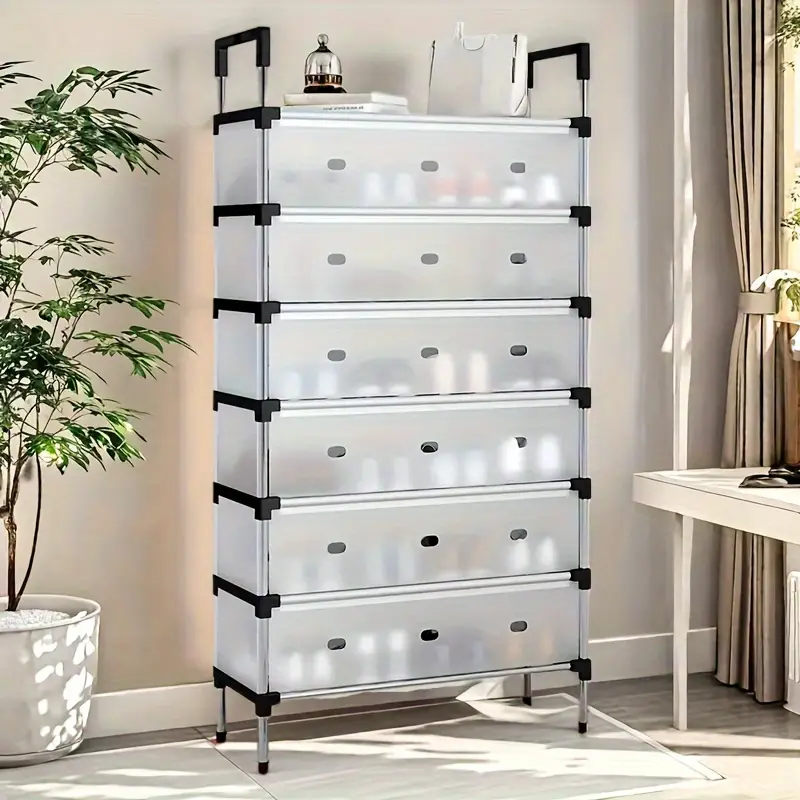 منظم الحذاء الذكي بـ 7 طبقات – كيتسع حتى ل 22 زوج 👟✨