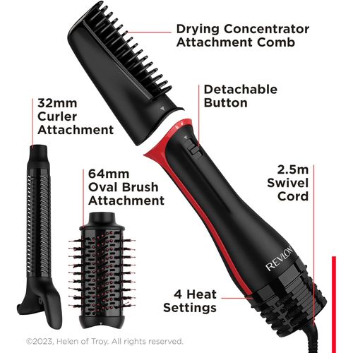 Revlon One-Step Blow-Dry Multi Styler - Outil 3 en 1 - Séchez, 3 accessoires