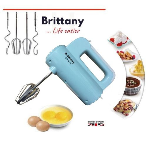 Brittany Batteur à main électrique 5 vitesses - Noir - 120w -