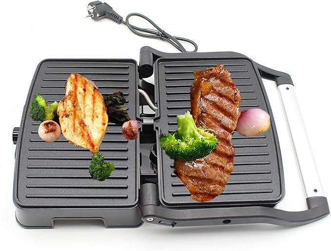 grand Panini Grill électrique Antiadhésif multifonction Ouverture 180, 2000W