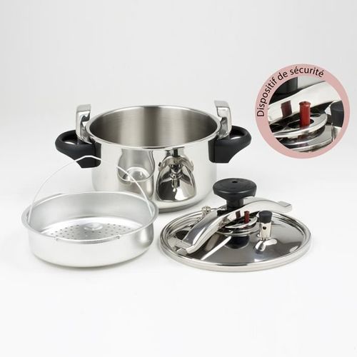 COCOTTE INOX AVEC PANIER 4,5L SILAMPOS