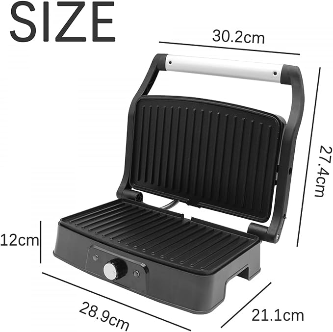 grand Panini Grill électrique Antiadhésif multifonction Ouverture 180, 2000W