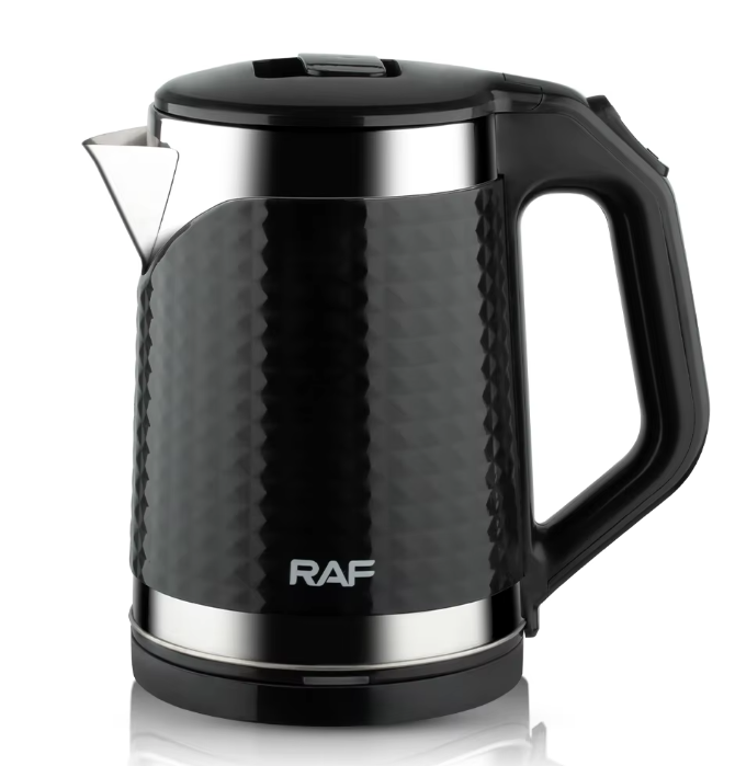 Jarro Elétrico Raf De 2 Litros, 2000 W, Exclusivo, Sem Bpa, Cor Preta Preto