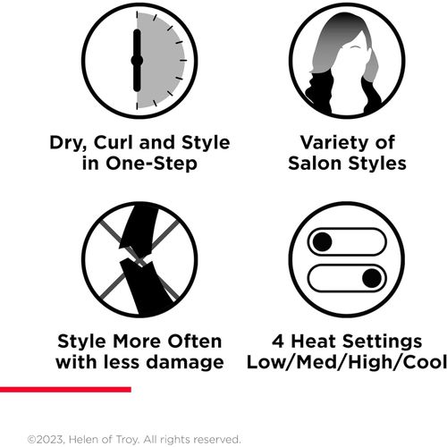 Revlon One-Step Blow-Dry Multi Styler - Outil 3 en 1 - Séchez, 3 accessoires