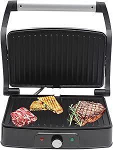 grand Panini Grill électrique Antiadhésif multifonction Ouverture 180, 2000W