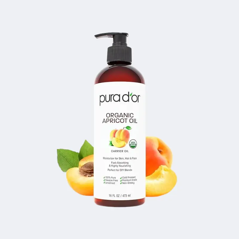 زيت نواة المشمش العضوي بيورا دور (16 أونصة) - نقي 100%