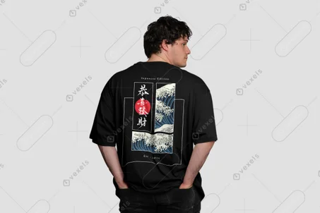 BLACK OVSIZED TSHIRT