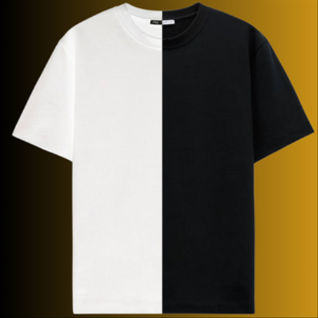 T-SHIRT white and black