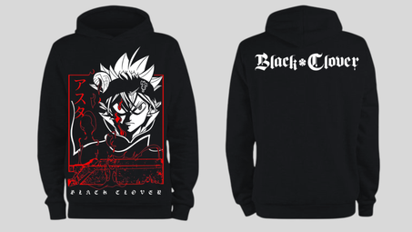 HOODIE BLACK CLOVER