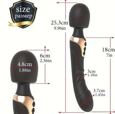 vibromasseur Double Tête Multifonction