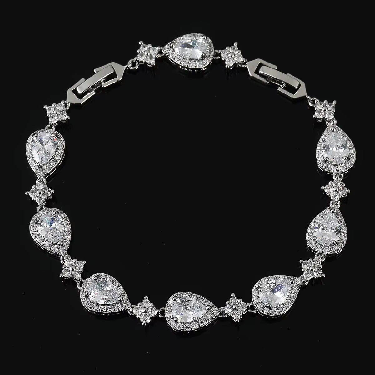 Bracelet en Goutte d'étoile argentée