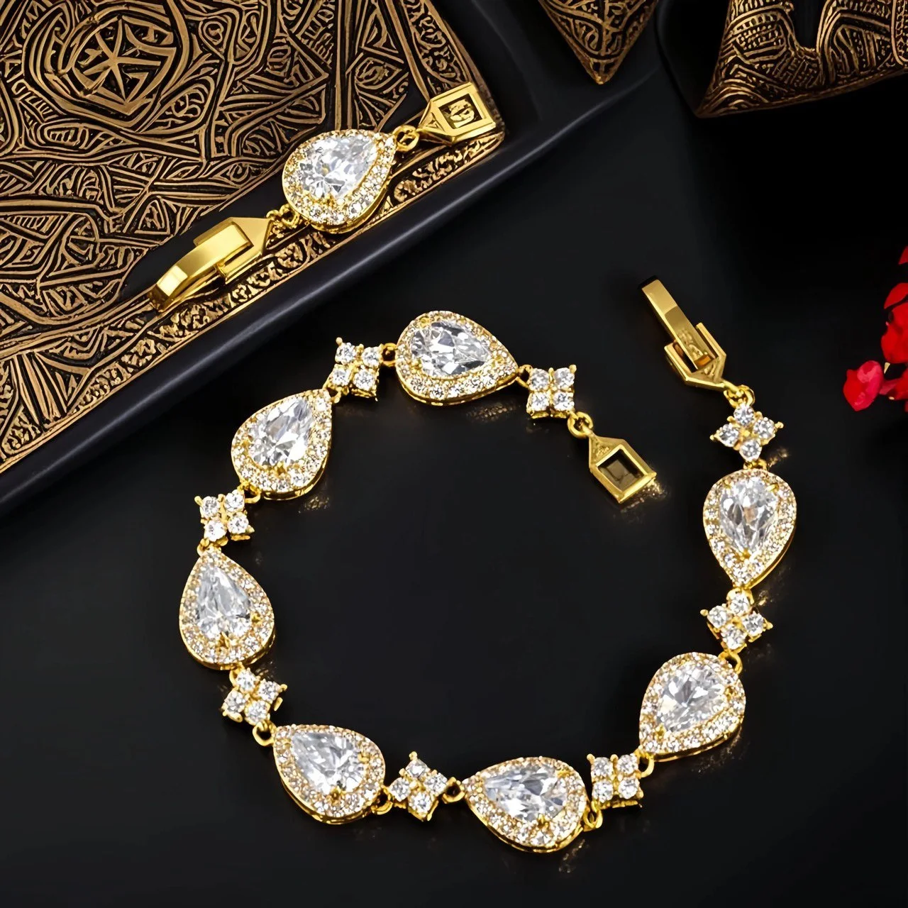 Bracelet en Goutte d'étoile dorée