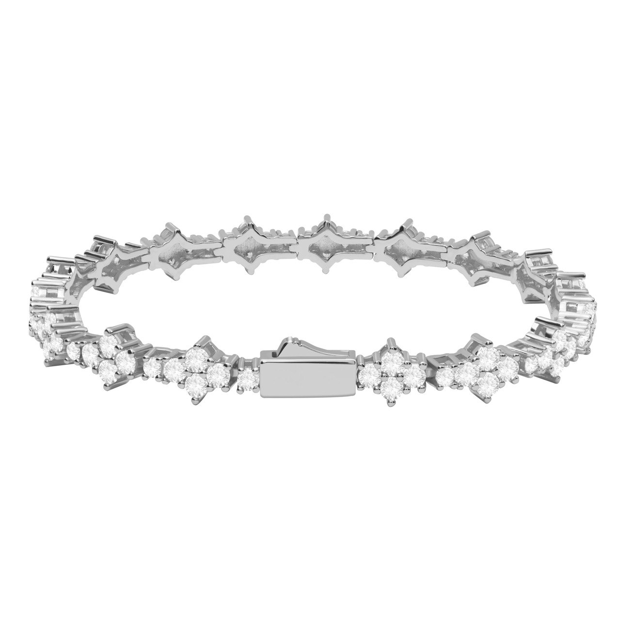 Bracelet Stars and Tennis (Argent)