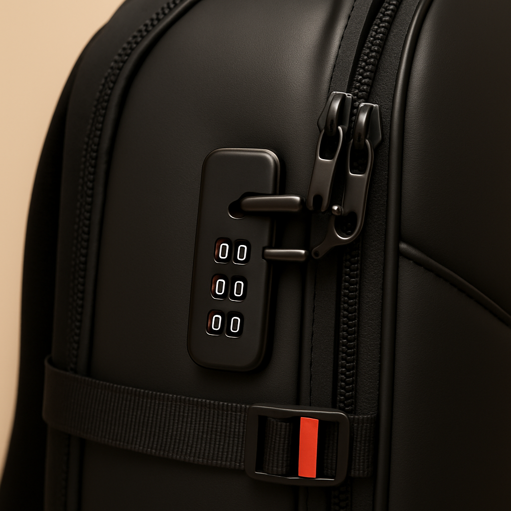 Sac à dos antivol et imperméable avec serrure à code et port USB – idéal pour le travail, les études et les voyages