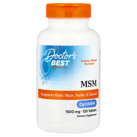 Doctor's Best - MSM avec OptiMSM 1500 mg - 120 comprimés