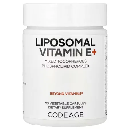 Codeage - Vitamine E+ liposomale, Tocophérols mixtes - 90 capsules