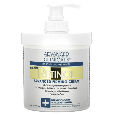 Advanced Clinicals - Rétinol Crème raffermissante avancée 454 g