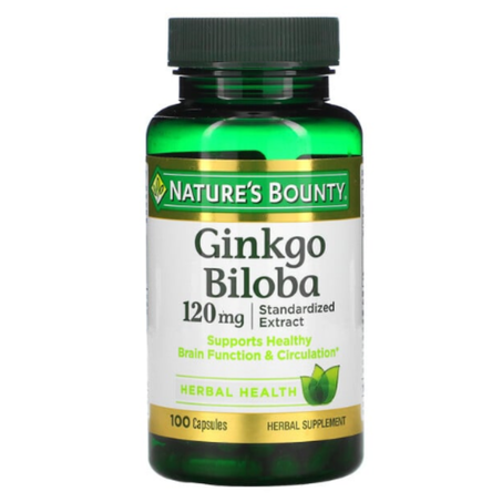 Nature's Bounty - Ginkgo biloba, 120 mg - 100 gélules