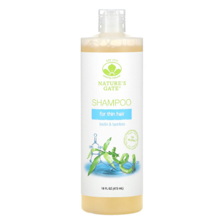 Mild By Nature - Shampooing à la biotine et au bambou pour cheveux fins - 473 ml