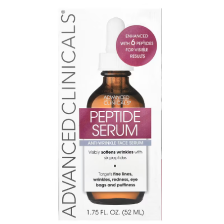 Advanced Clinicals - Sérum peptidique, Sérum antiride pour le visage - 52 ml