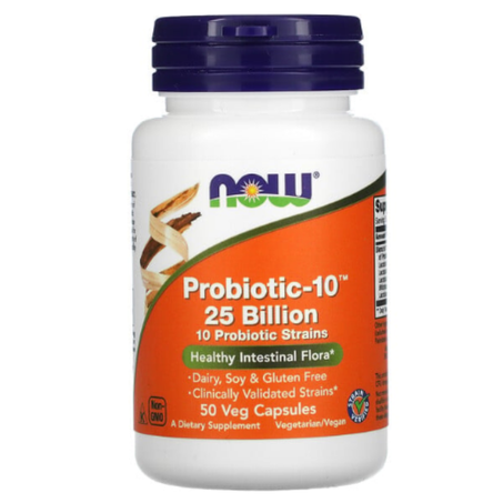 NOW Foods - Probiotic 10 - 25 milliards - 50 capsules végétariennes
