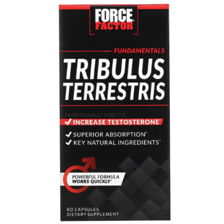Force Factor - Tribule terrestre Booster de testostérone - 60 capsules