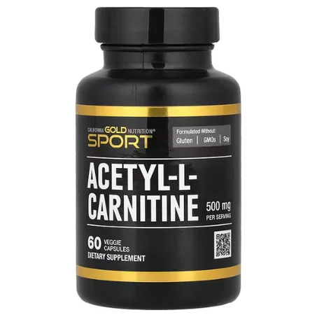 California Gold Nutrition- Acétyl-L-carnitine 500 mg - 60 capsules végétales