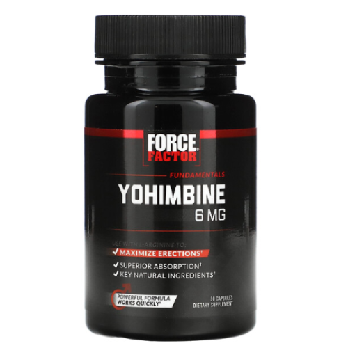 Force Factor Yohimbine 6 Mg 30 Capsules 8016