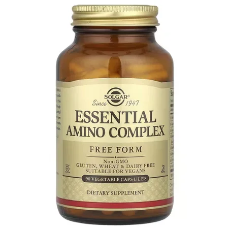 Solgar - Complexe d'aminés essentiels - 90 capsules végétales - Énergie et Récupération Musculaire