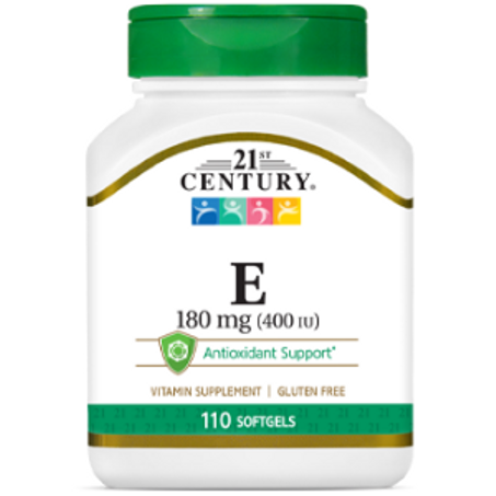 21st Century - Vitamine E 180 mg (400 UI) - 110 capsules à enveloppe molle