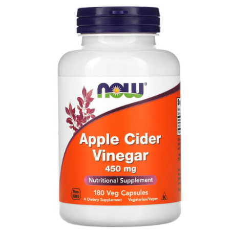 NOW Foods - Vinaigre de Cidre de Pommes 450 mg - 180 Capsules