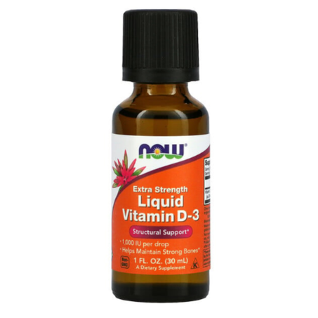 NOW Foods - Vitamine D3 liquide Extrapuissante 1000 UI - 30 ml