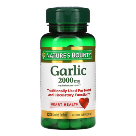Nature's Bounty - Ail 2 000 mg - 120 Comprimés enrobés