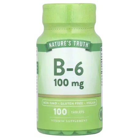 Nature's Truth - Vitamine B6, 100 mg - 100 comprimés