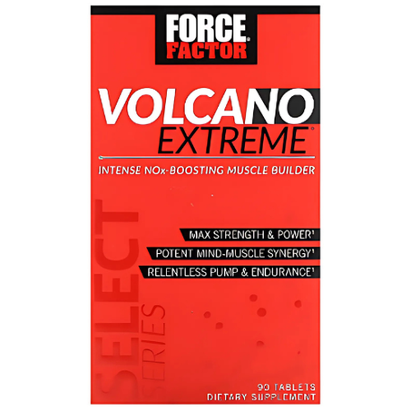 Force Factor - Volcano Extreme - Développement musculaire intense NOx - 90 comprimés