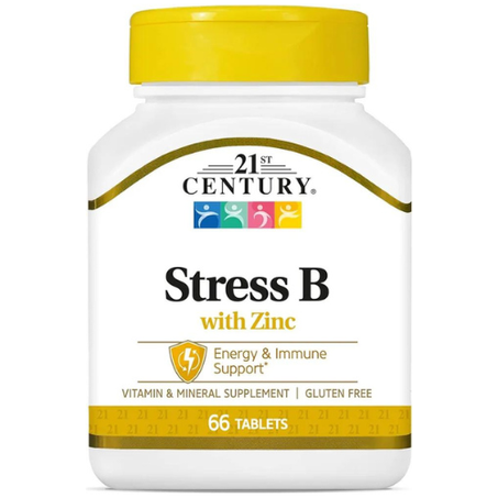21st Century - Antistress - Stress B et zinc - 66 comprimés