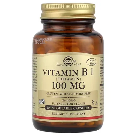 Solgar - Vitamine B1, 100 mg - 100 capsules végétales