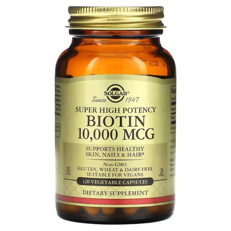 Solgar - Biotine ultrapuissante 10 000 µg - 120 capsules végétales