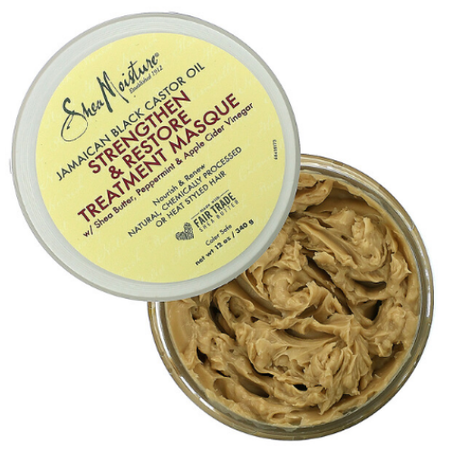 SheaMoisture - Masque de soin fortifiant et reconstituant - Huile de ricin noire jamaïcaine 340 g